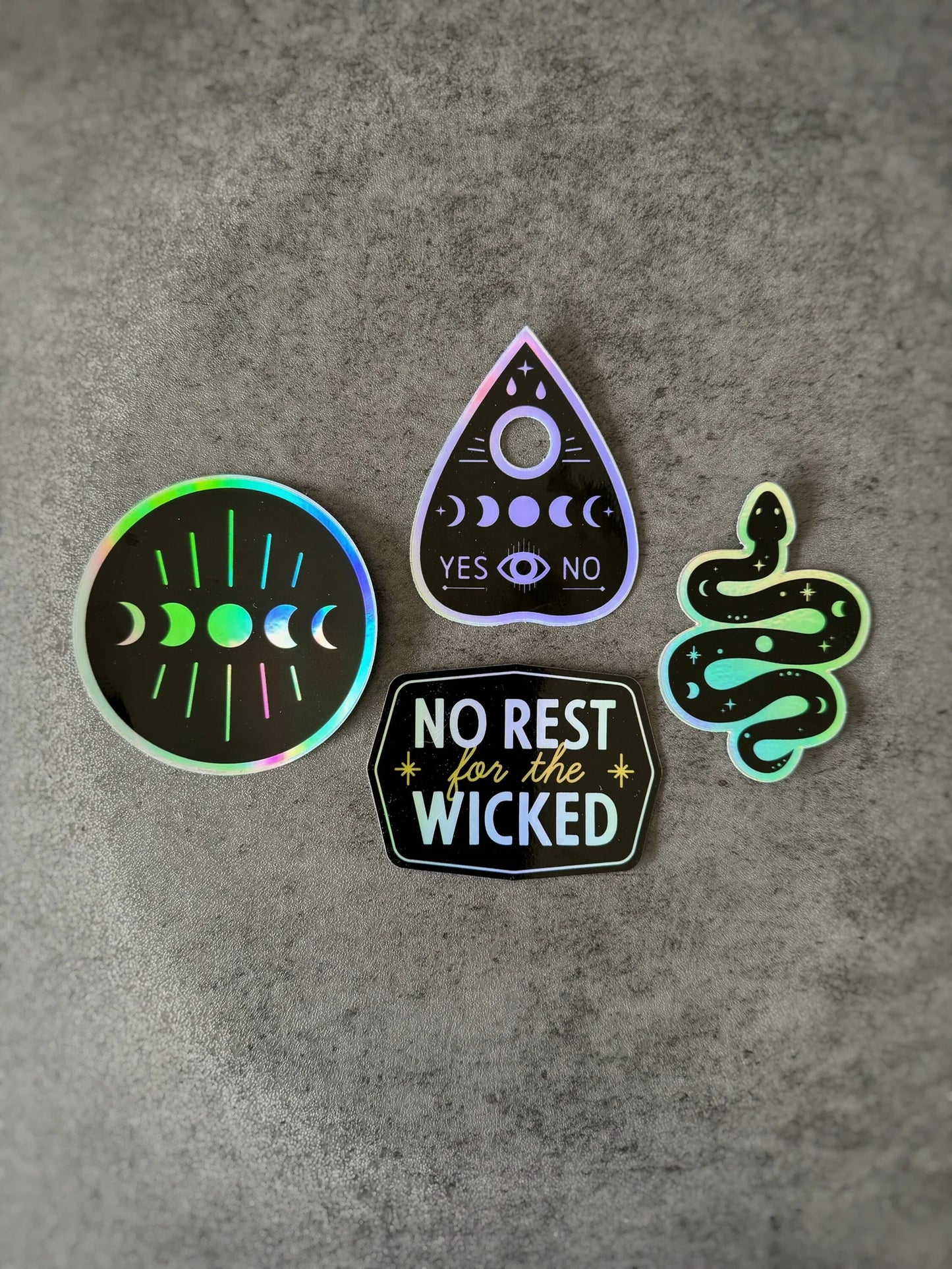 Ouija Planchette - Holographic Sticker